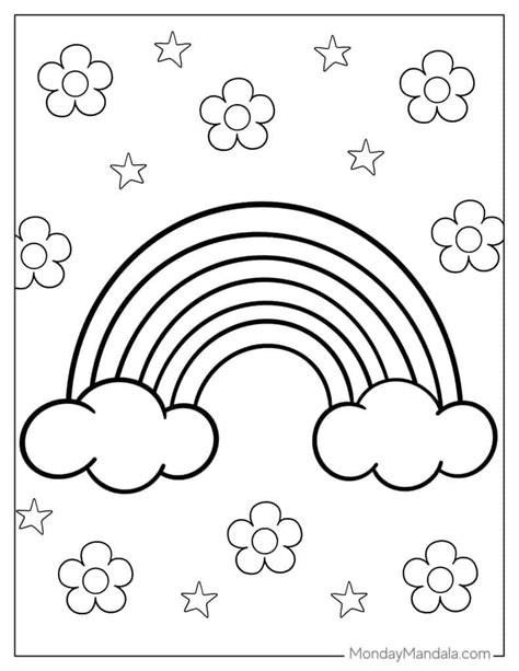 cute rainbow coloring pages|rainbow coloring pages for adults.